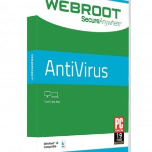 Webroot SecureAnywhere AntiVirus 1 Device 1 Year