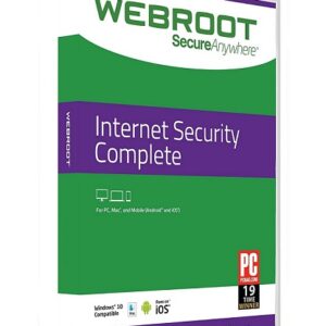 Webroot SecureAnywhere Internet Security Complete 1 Device 1 Year